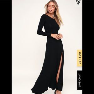 Lulu’s Swept Away Long Sleeve Maxi Dress